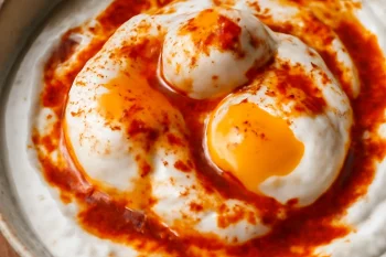 Klasszikus Çılbır fokhagymás joghurttal és pirospaprikával