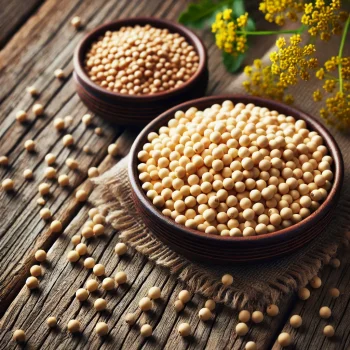 Sárga és fehér mustármag egészben – A lágyabb ízű mustár alapja