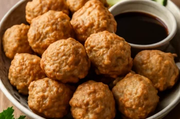 Pempek kulit, halválasztékok halbőrrel, ropogósra sütve