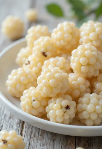 Friss fehér szeder (Morus alba) bogyók felvágva és egészben tiszta felületen