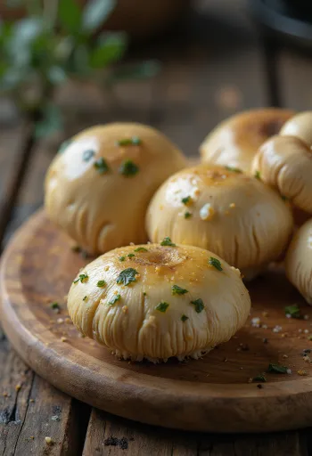 Szeletelt és megtisztított lucfenyvesi rizike gombák vágódeszkán