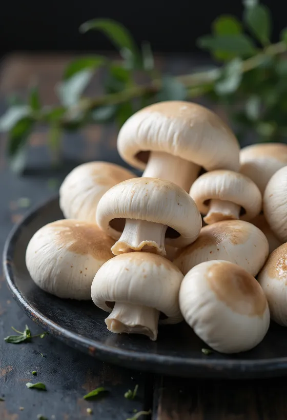 Szeletelt májusi pereszke gombák konyhai előkészítő deszkán