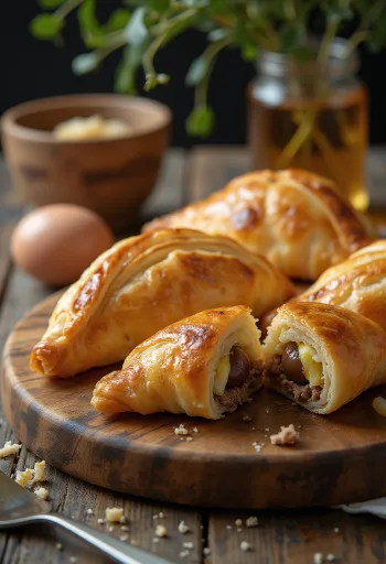 Empanadas de Pino, chilei húsos empanada, kukoricával töltve, aranybarna tésztában