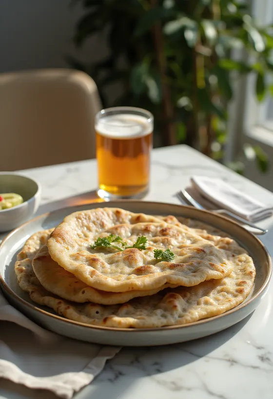 Injera eritreai és etióp laposkenyér frissen sütve