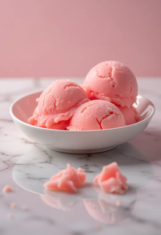 Guava sorbet házi készítésű frissítő desszert