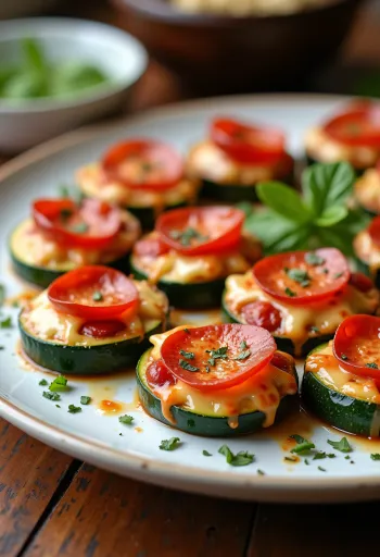 Keto mini pizza falatok