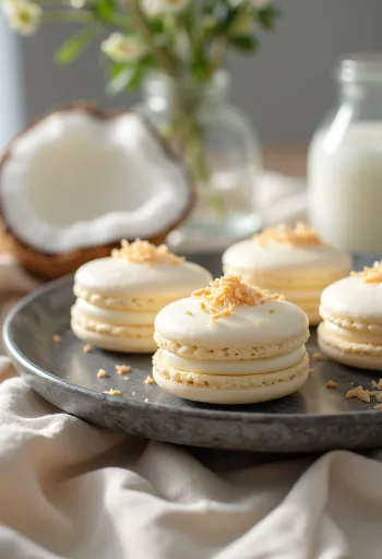 Kókusztejes macaron