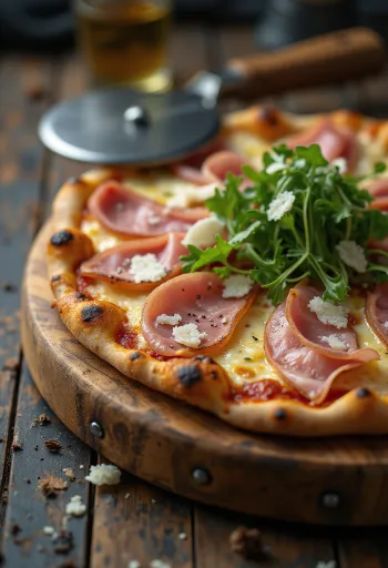 Pizza con Speck e Rucola speck sonkával és rukkolával