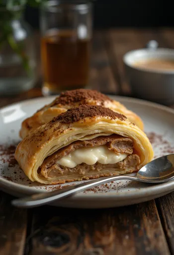 Tiramisu rétes tálalva