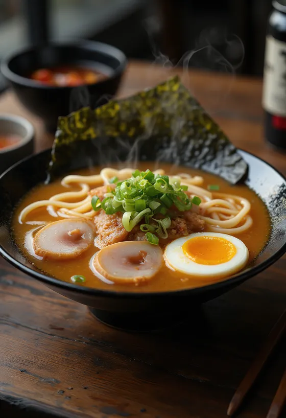 Chashu ramen tálalva