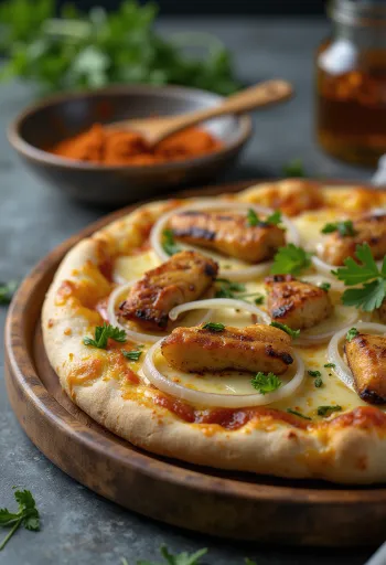 Pizza Ghanaian Style tálalva