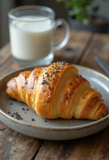 Chia magos croissant tálalva