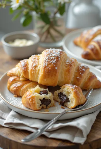 Gluténmentes croissant tálalva