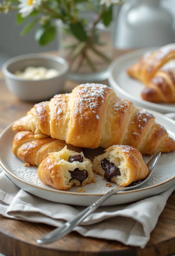 Gluténmentes croissant tálalva