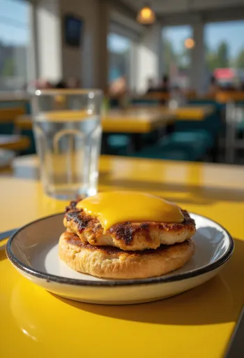 Grillezett csirkés hamburger friss hozzávalókkal