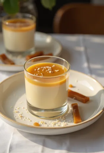 Karamellás panna cotta pohárban