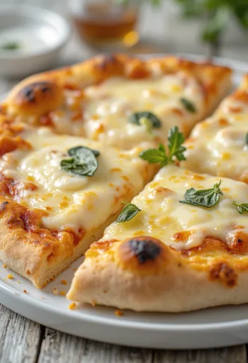 Pecorino sajtos pizza mozzarellával és parmezánnal