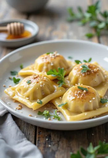 Chia magos ravioli tálalva