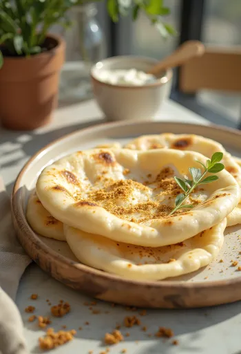 Fűszeres joghurtos naan, puha és ínycsiklandó indiai kenyér