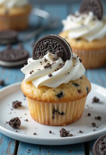 Frissen sült kekszes cupcake