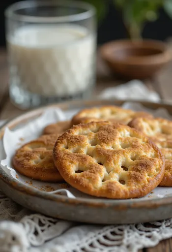 Édes knäckebröd fahéjjal, vaníliás cukorral és aranybarna sütéssel