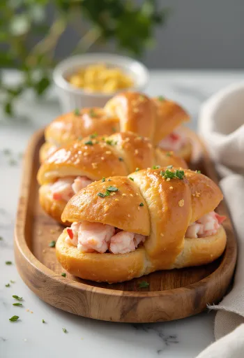 Lobster Roll Doughnut frissen tálalva