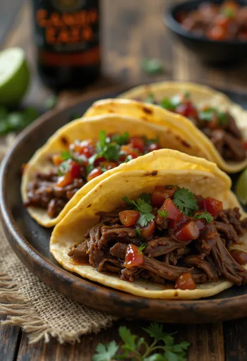 Tacos de Res con Salsa Tamarindo tálalva