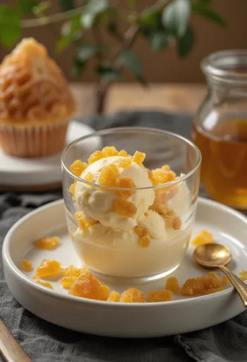 Honeycomb Ice Cream tálalva