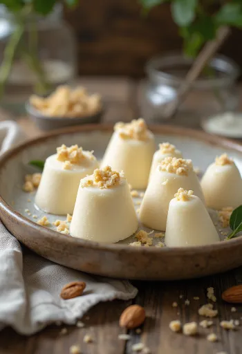 Kardamomos kulfi jégkrém kardamommal és rózsavíz díszítéssel