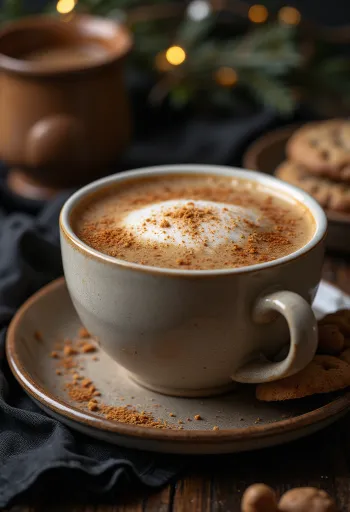 Mézeskalács latte frissen tálalva