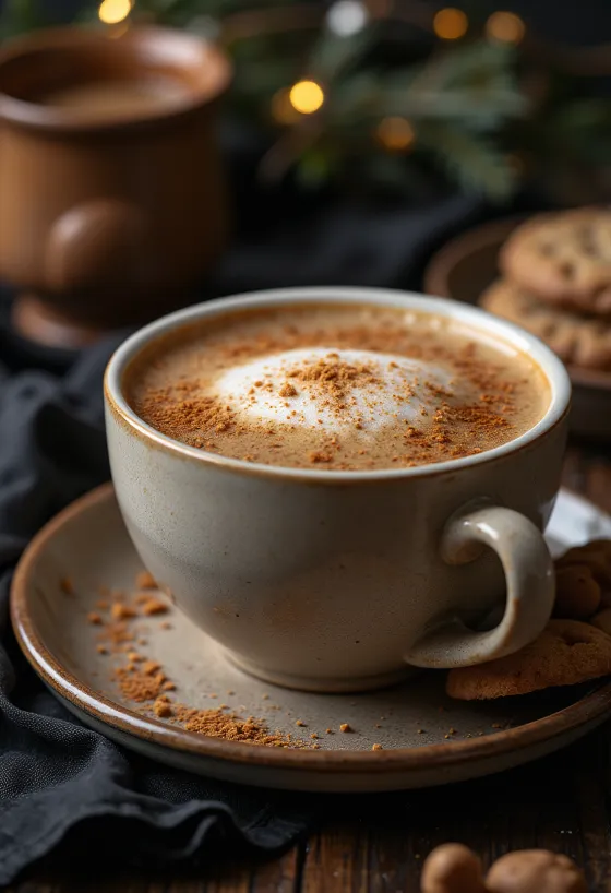 Mézeskalács latte frissen tálalva