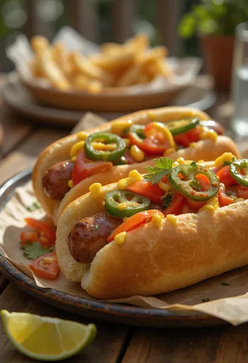 Extrém Hot Dog tálalva