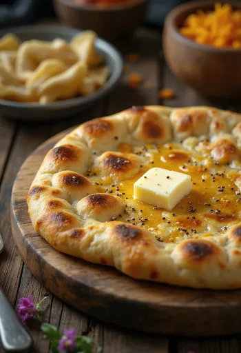 Fűszeres naan, puha és ínycsiklandó indiai kenyér köménymaggal