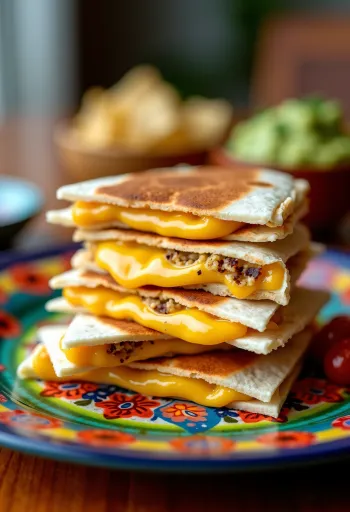 Keto quesadilla szeletek