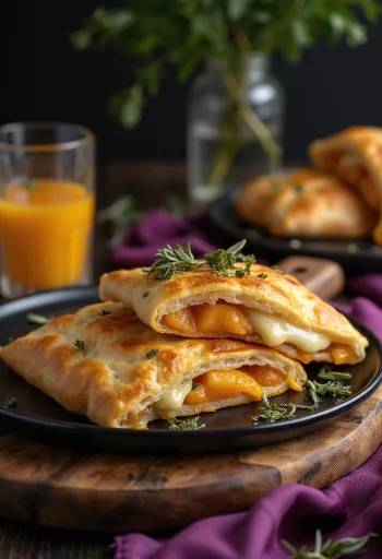Frissen sült sütőtökös calzone