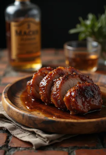 Füstölt BBQ tarja whisky-szósszal tálalva