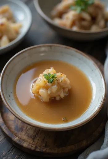 Miso mártás tálalva grillezett zöldségekkel