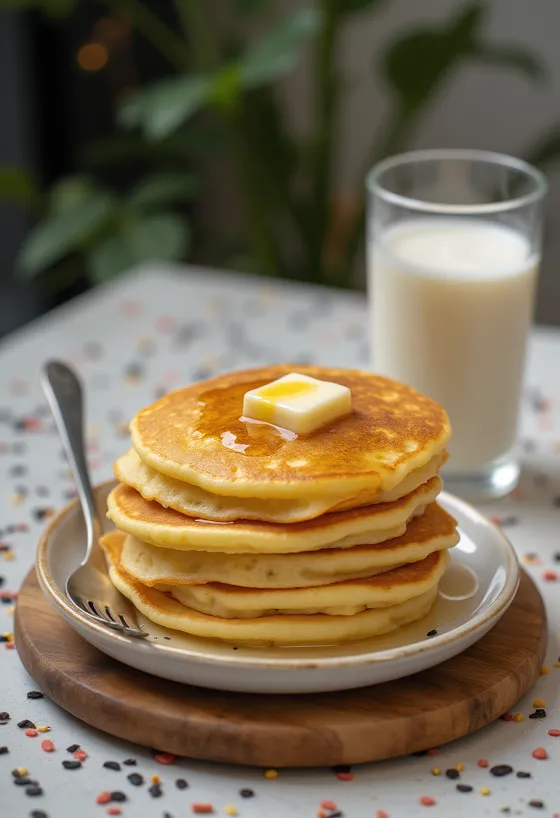 Scotch Pancake skót palacsinta tálalva