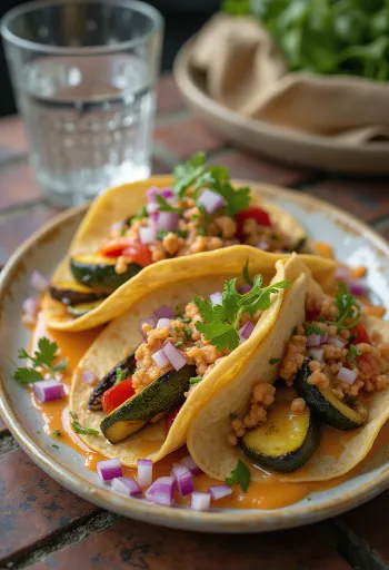 Zöldséges tacos chipotle szósszal