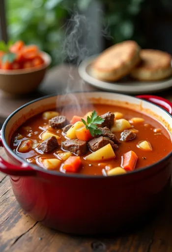 Keto karfiolos magyaros gulyásleves