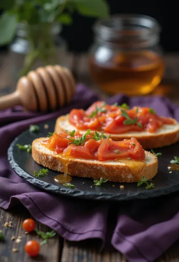 Pa amb tomàquet i sobrassada, frissen tálalva, olívaolajjal és bazsalikommal