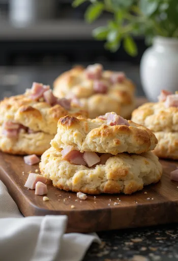 Pulykasonkás scone aranybarna, ropogós tetejű sütemények