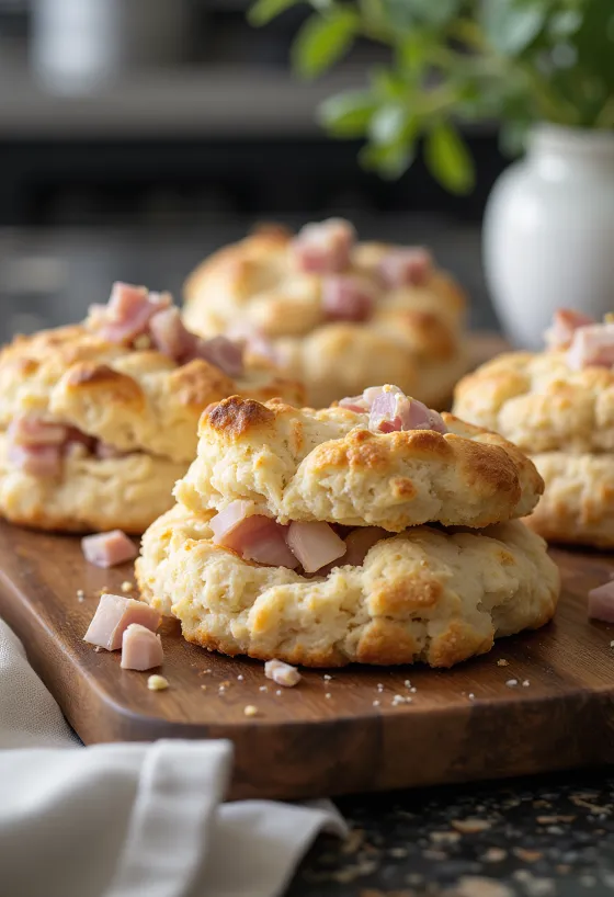 Pulykasonkás scone aranybarna, ropogós tetejű sütemények