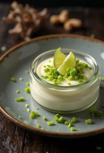 Lime-os panna cotta tálalva