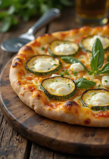 Pizza ai Fiori di Zucca cukkinivirágokkal és ricottával