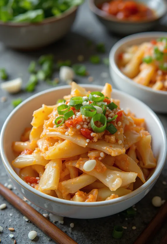Geotjeori, frissen készített, nem fermentált koreai kimchi