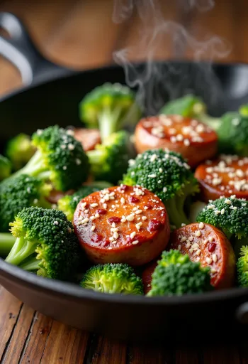 Keto olasz fűszeres kolbászos brokkoli