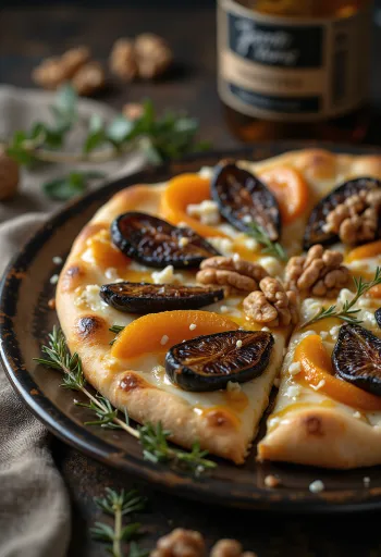 Pizza ai Frutti Secchi aszalt gyümölcsökkel és sajttal