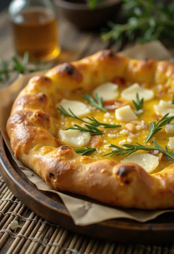 Pizza al Rosmarino rozmaringgal és parmezánnal