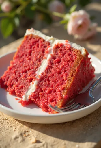 Red velvet torta krémes rétegekkel